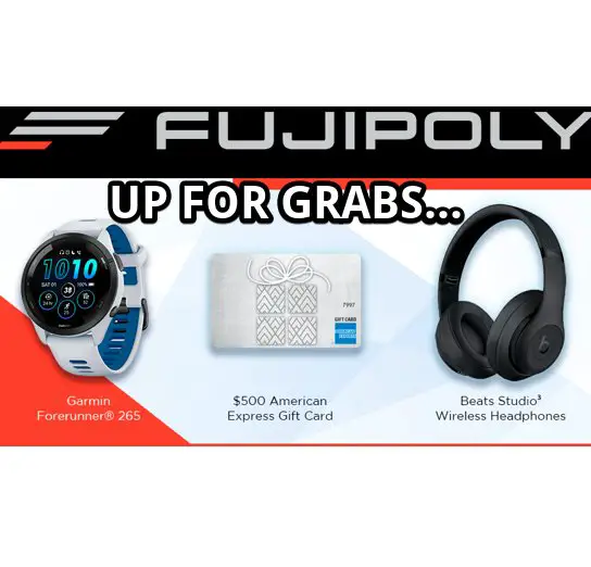 FujiPoly Stay Cool & Get Connected Giveaway - Win A Garmin Watch,  $500 Amex Gift Card & Beats Headphones