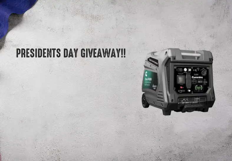 Generator Mart President’s Day Giveaway - Win A $1,267 Portable Inverter Generator