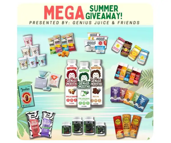 Genius Juice and Friends Giveaway - Win $1,200 Worth of Healthy Products