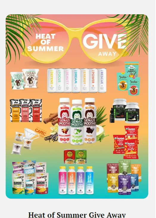 Genius Juice Heat of Summer Sweepstakes - Win A Pack Of Free Organic Smoothies