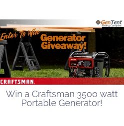 GenTent® Generator Giveaway - Win a Brand New Craftsman Generator!