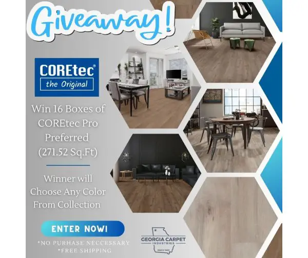 Georgia Carpet Giveaway - Win A Floor Renovation Package