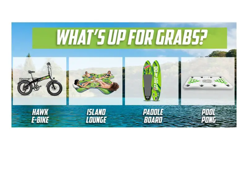 Gillette Pepsi Dew Summer Sweepstakes - Win An EBike, Paddle Board & More