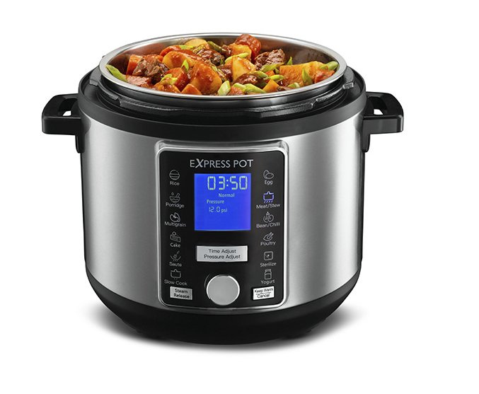 Gourmia Stainless Steel 6qt Auto Release Pressure Cooker Giveaway