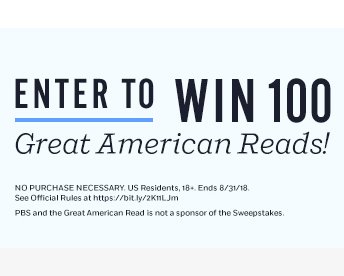 Great American Read Sweepstakes