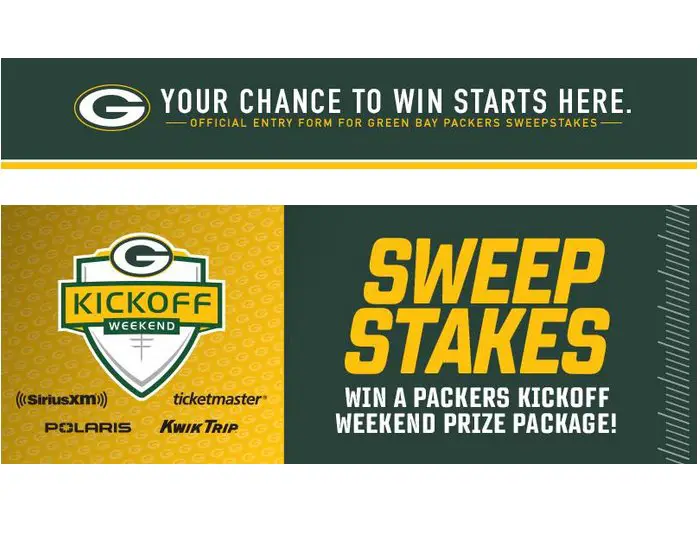 Green Bay Packers 2023 Kickoff Weekend Sweepstakes - Win Tickets To The Packers vs Saints Game & More