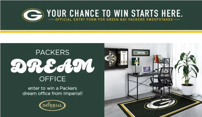 Green Bay Packers Dream Office Sweepstakes -  Win A Packers Dream Office