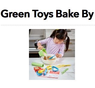 Green Toys Bake by Shape Giveaway