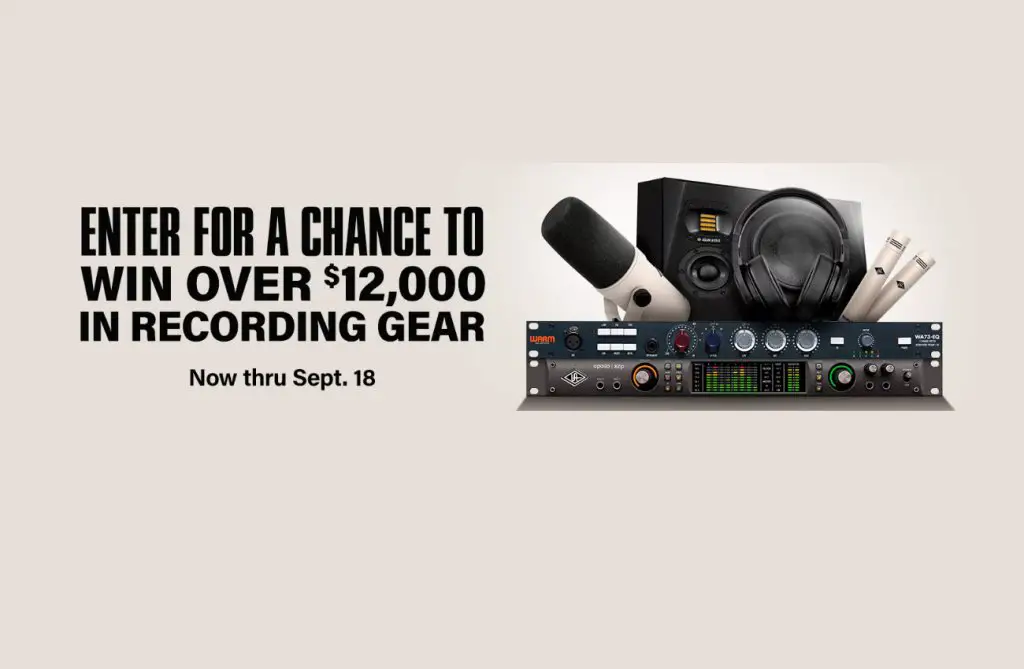 Guitar Center Recording With Authority Sweepstakes - Win Recording Studio Gear