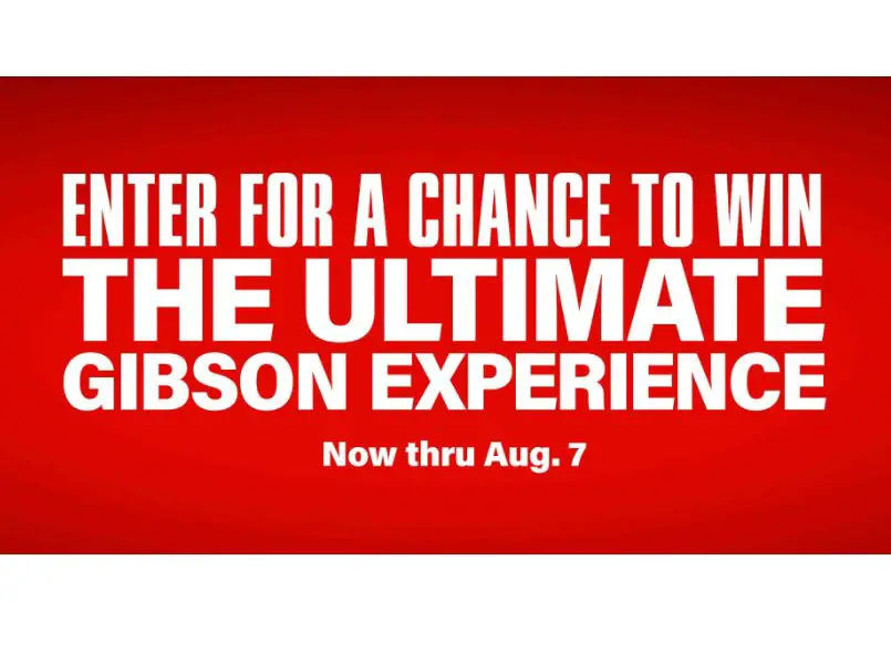 Guitar Center Ultimate Gibson Experience Sweepstakes - Win A Trip For 2 To Nashville, TN & A Brand New Guitar