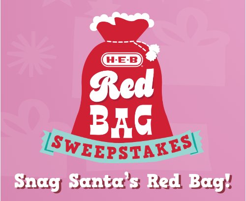 H-E-B Red Bag Sweepstakes - Win Gift Cards, Merch & More (TX Only)