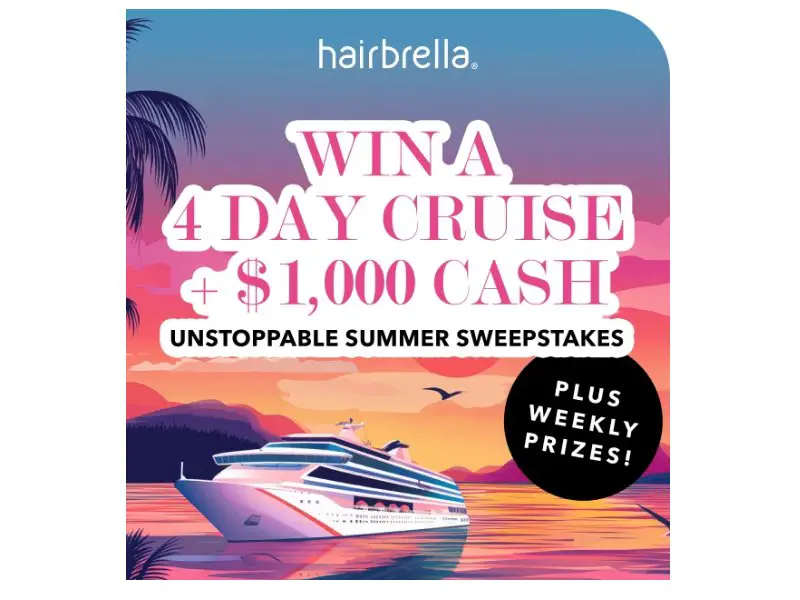 Hairbrella Win A 4-Day Mexican Cruise - Win  A Mexican Cruise, Cash & More