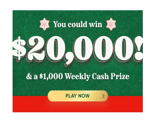 Hallmark Channel Christmas Movie Game Sweepstakes – Win $20,000 + $1,000 Weekly Cash Prizes