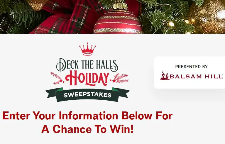 Hallmark Channel’s Deck the Halls Sweepstakes - Win A $2,500 Holiday Shopping Spree