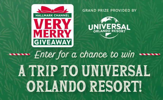 Hallmark Channel Very Merry Christmas Giveaway – Win A Trip To Universal Orlando Resort & Other Fantastic Christmas Gifts (Multiple Winners)