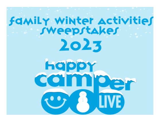 Happy Camper Family Winter Activities Sweepstakes - Win $50 Visa Gift Card + One Year Subscription To Happy Camper Live (3 Winners)