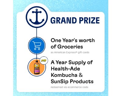 Health-Ade LLC Free Groceries For A Year 2024 Giveaway - Win A $4,200 Gift Card & 1 Year Supply Of Health-Ade Products