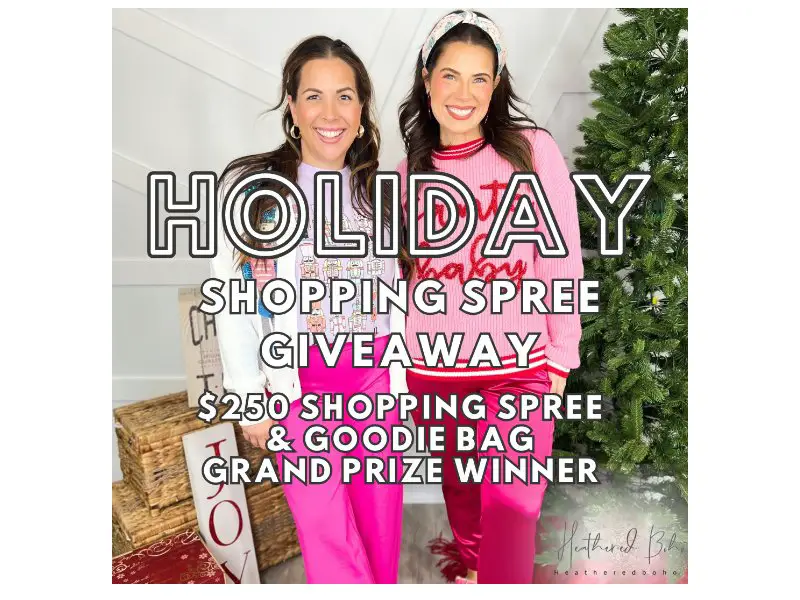 Heathered Boho Holiday Shopping Spree Giveaway - Win Up To $250 Shopping Spree