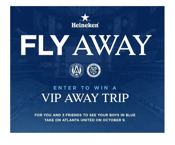 Heineken NYCFC Flyaway Sweepstakes - Win NYCFC Game Tickets and More