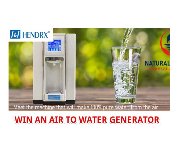 Hendrx Air To Water Generator Giveaway - Win A $1,700  Air To Water Generator