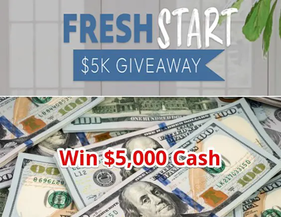 HGTV Fresh Start Giveaway - Win $5,000 Cash