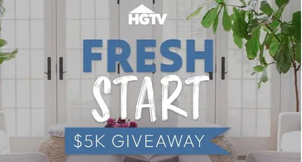 HGTV New Year Giveaway – Win $5,000 Cash