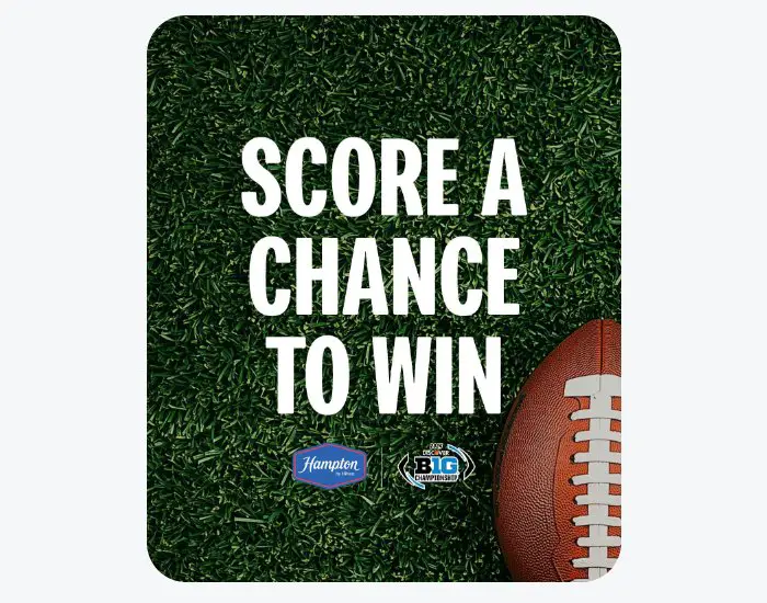 Hilton Discover Big Ten Championship Game Sweepstakes - Win A Trip For Two To Indianapolis, IN