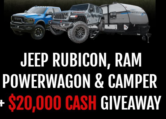 Hodgetwins #16 Sweepstakes – Win A Used 2022 Ram 2500 Power Wagon, A Used Pioneer BH250 Camper & More