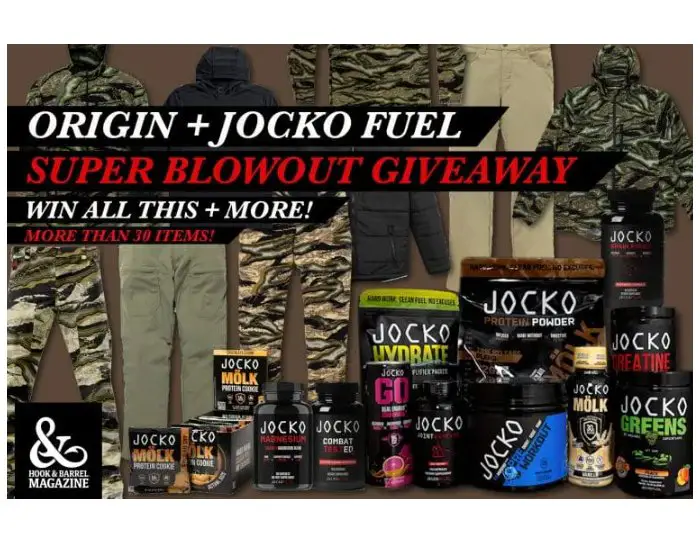 Hook & Barrel + ORIGIN + JOCKO FUEL Giveaway - Win Outdoor Gear & More