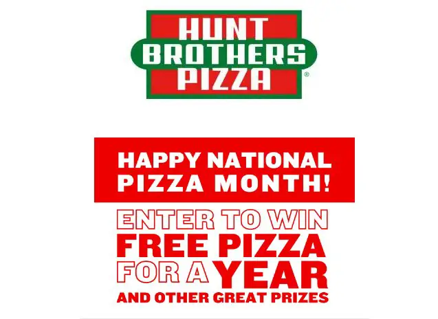 Hunt Brothers Free Pizza For A Year Giveaway - Win A Year Of Free Pizza