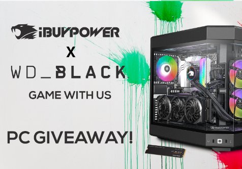 iBuyPower & WD_BLACK Game With Us PC Giveaway - Win A $2,500 Gaming Computer