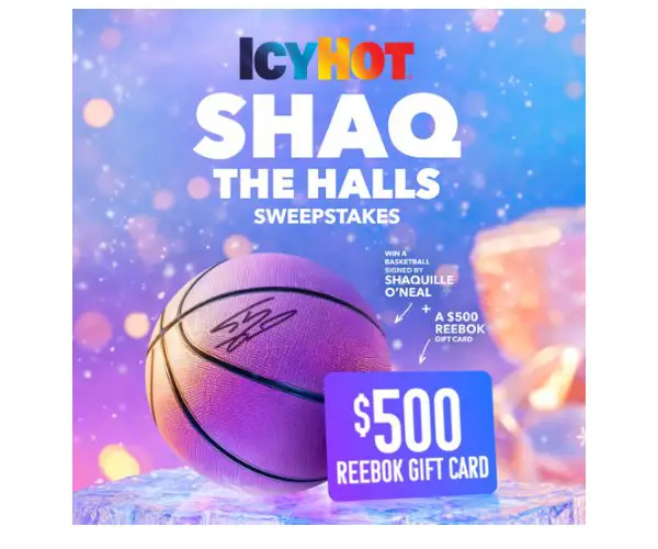 Icy Hot Shaq The Halls Sweepstakes - Win A Signed Jersey & A Reebok Gift Card