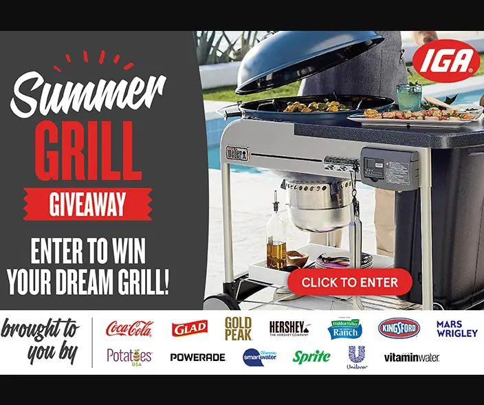 IGA Celebrate Summer Grill Giveaway - Win A $1,000 Grill  {3 Winners}