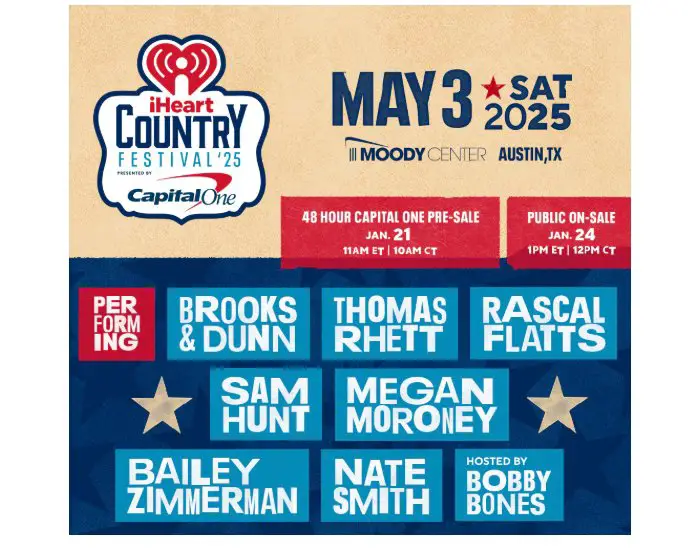 IHeartCountry Festival Win Before You Can Buy Flyaway Sweepstakes - Win A Trip For Two To Austin, TX (15 Winners)