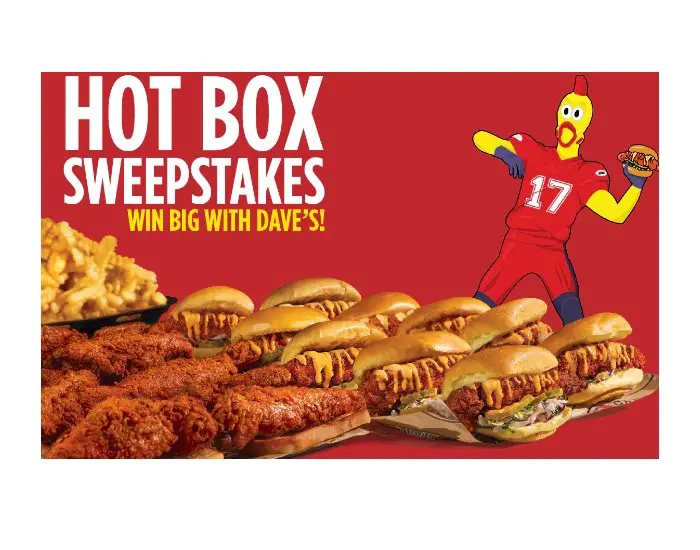 IHeartRadio Dave's Hot Chicken (Hot Boxes) Sweepstakes - Win A Year's Supply Of Dave's Hot Chicken & More