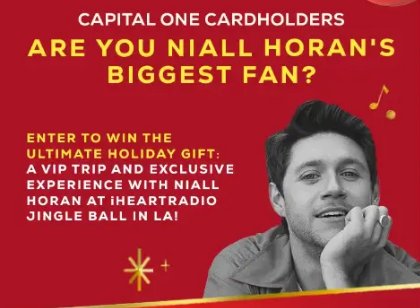 iHeartRadio Jingle Ball Capital One Ultimate Fan Sweepstakes - Win A Trip For 2 To Los Angeles, California For The iHeartRadio Jingle Ball