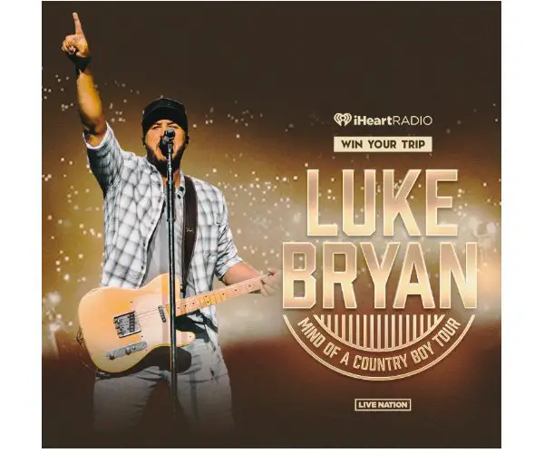 IHeartRadio Luke Bryan Sweepstakes - Win Your Trip To See Luke Bryan Mind Of A Country Boy 2024 Tour