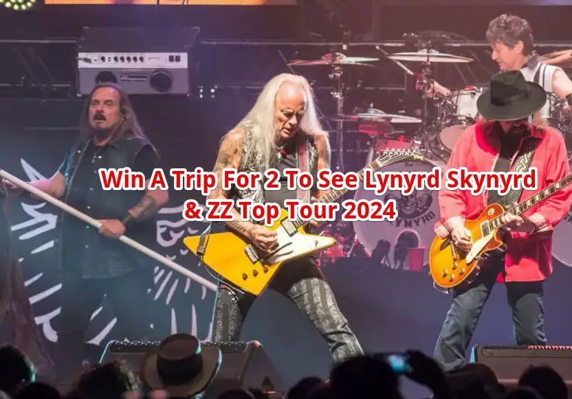 iHeartRadio Lynard Skynyrd & ZZ Top 2024 Tour Sweepstakes – Win A Trip For 2 To See Lynyrd Skynyrd & ZZ Top Tour 2024