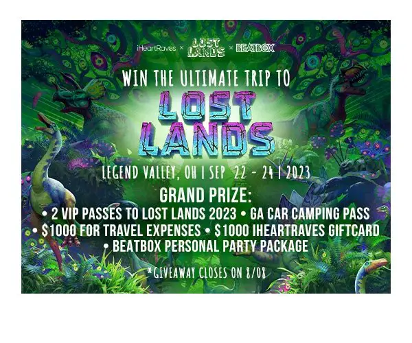 IHeartRaves Lost Lands 2023 Giveaway - Win A Trip For 2 To Lost Lands