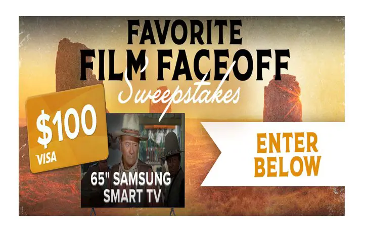 INSP Film Faceoff Sweepstakes - Win A 65″ Samsung 4K Smart TV + $100 Gift Card.