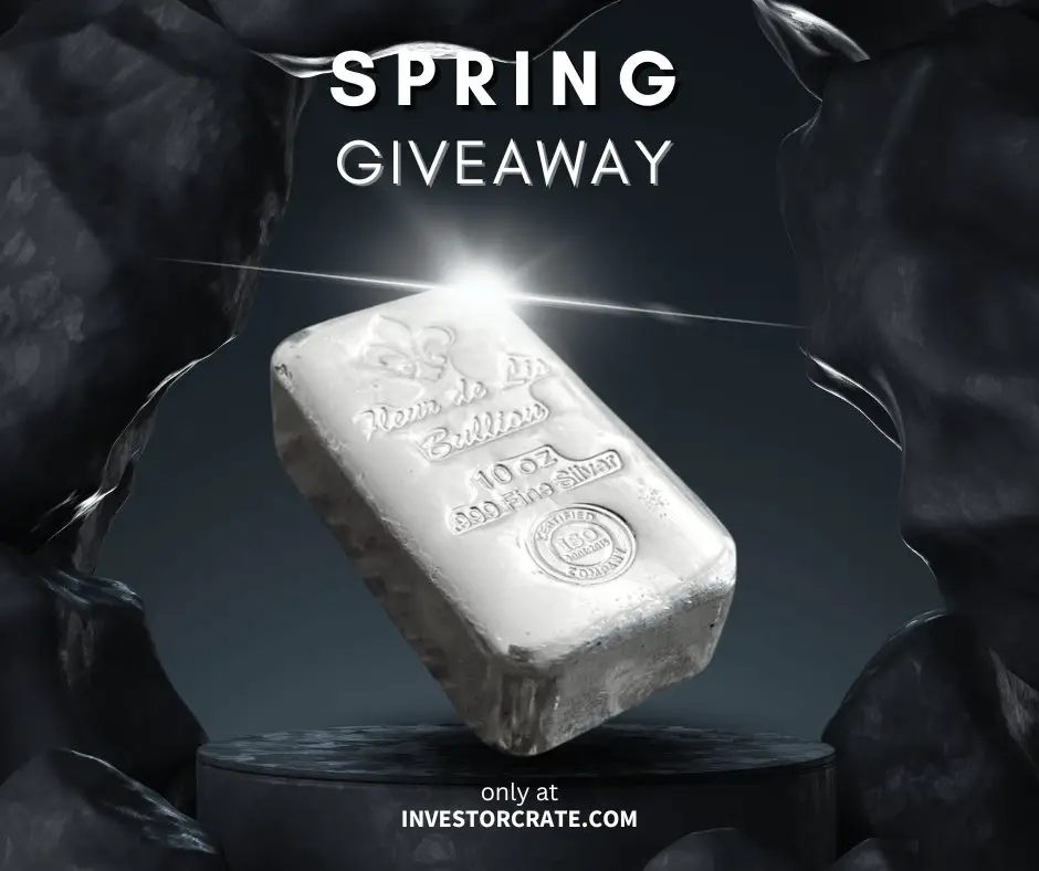 InvestorCrate.com 10 oz Silver Bar Giveaway