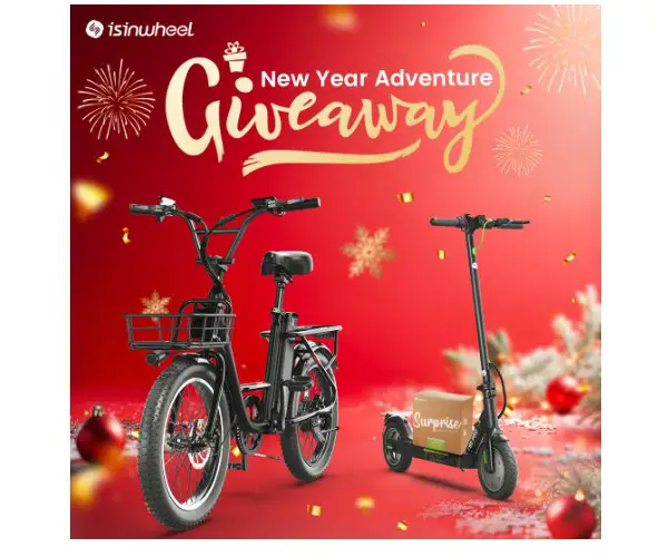 Isinwheel New Year Giveaway - Win An EBike, Scooter Or Gift Box