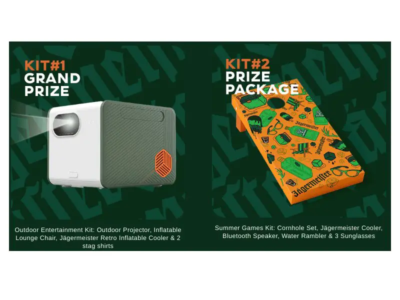 Jägermeister Summer Giveaway - Win A Portable Projector, Lounge Chair & More