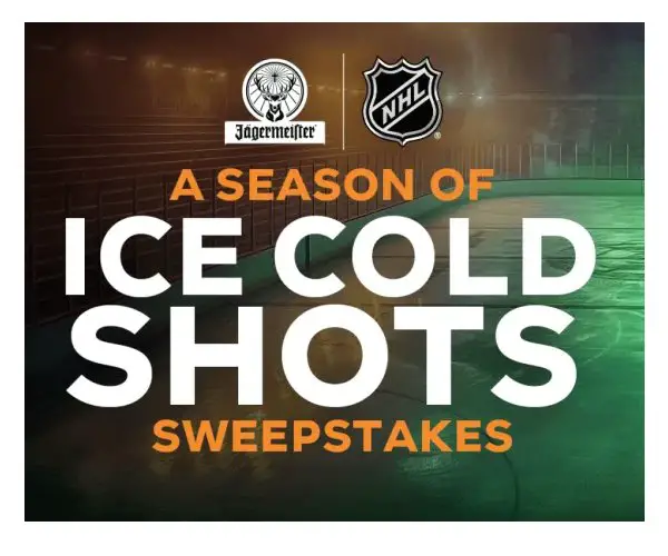 Jägermeister X NHL Season Of Ice Cold Shots Sweepstakes - Win NHL Home Game Season Tickets & More