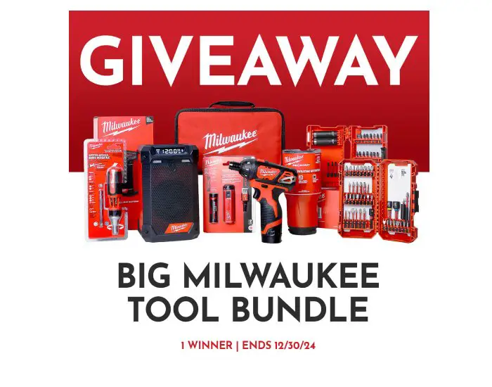 JB Tools Big Milwaukee Tool Bundle Giveaway - Win A Milwaukee Tool Bundle & More