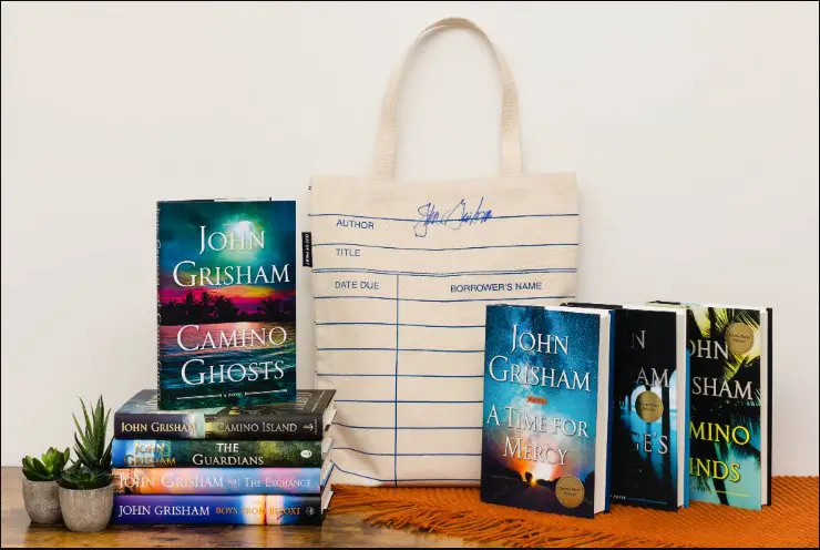 John Grisham + Out of Print Sweepstakes – Win A Pack Of 8 Legal Thriller Novels And A Tote Bag
