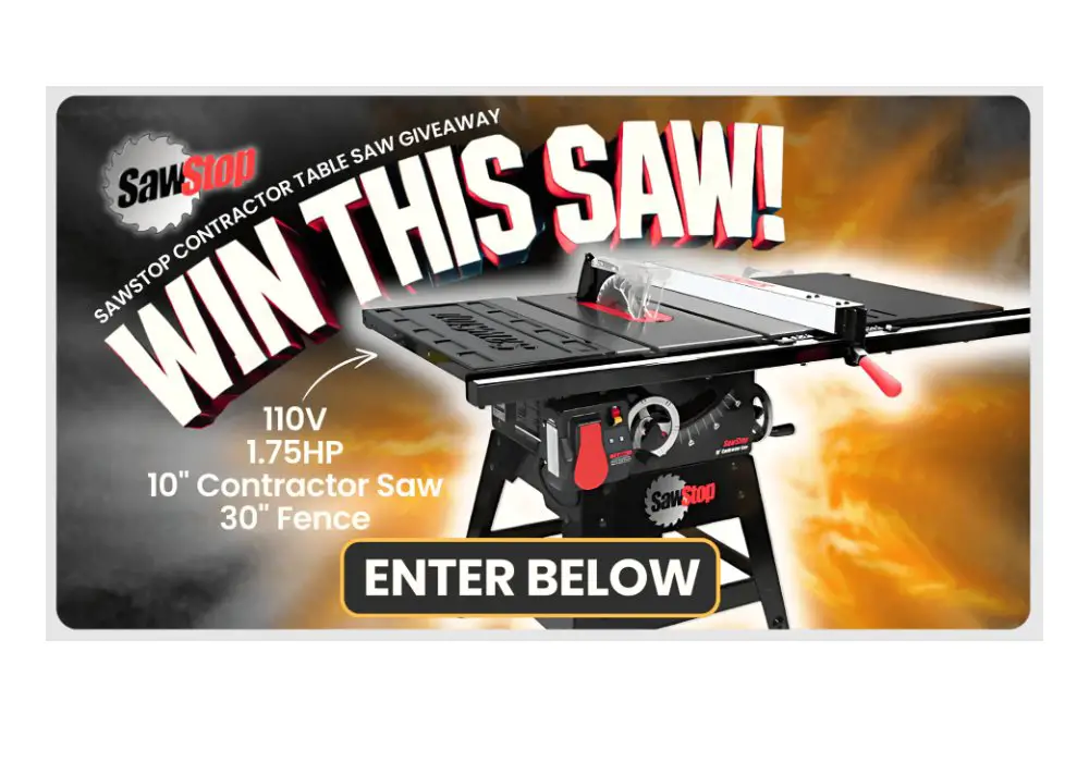 John Malecki Saw Giveaway - Win A Table Saw With Fence