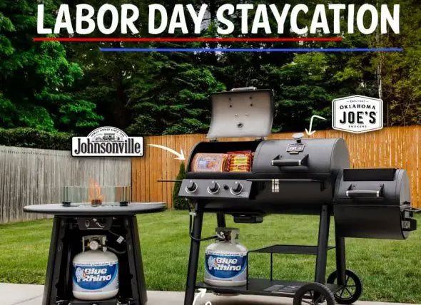 Johnsonville Labor Day Staycation Giveaway - Win Smoker & Grill, Fire Pit, Meat & More