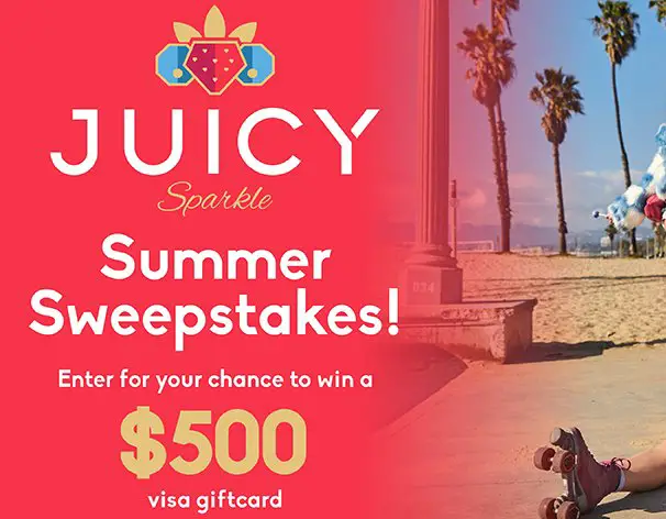 Juicy Sparkle $500 Visa Gift Card Sweepstakes - Win $500