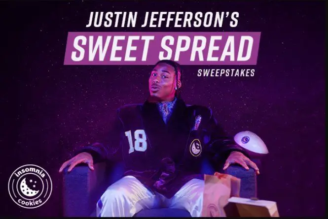 Justin Jefferson’s Sweet Spread Sweepstakes – Win Free Regular Season NFL Tickets To See Your Favorite NFL Team + More